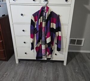 Striped Multicolor Cape Jacket